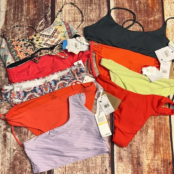 ❌SOLD $375 MSRP 9 pieces size Small Swim bundle mix and match pieces - Picture 1 of 9